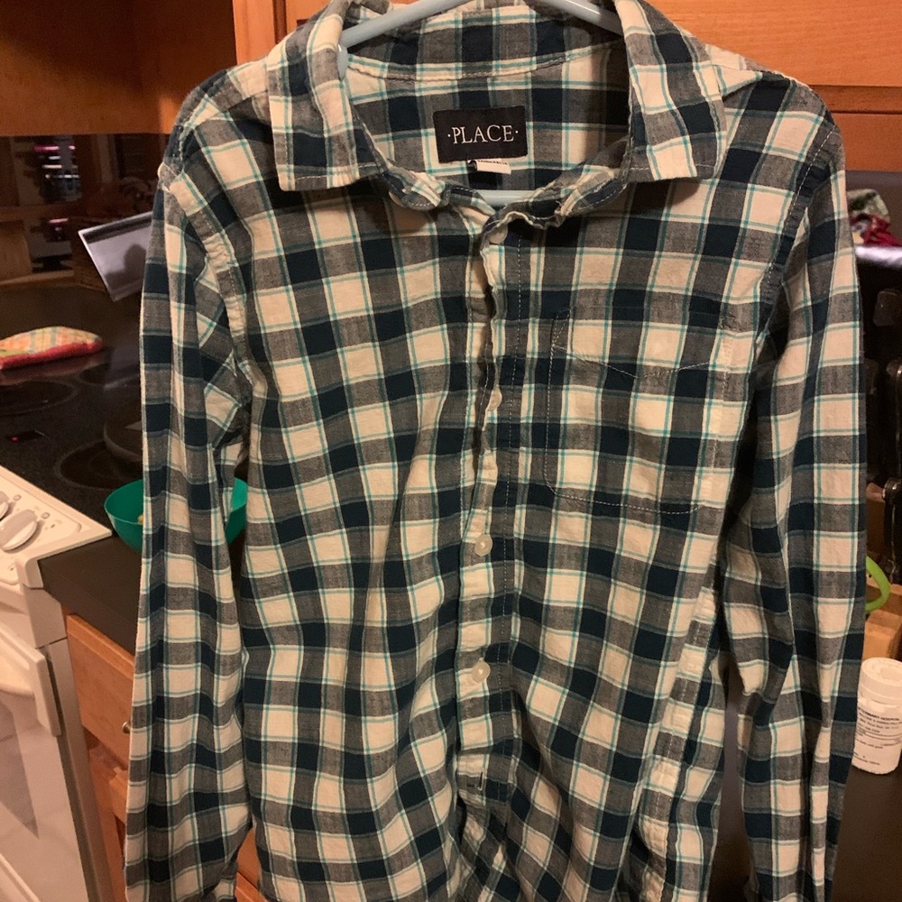 Boys size 7/8 button up